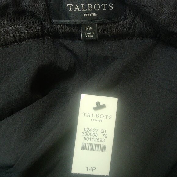 NWTS Talbots Sparkle Dress Pants Holiday Party Wear Size 14P - Picture 5 of 5